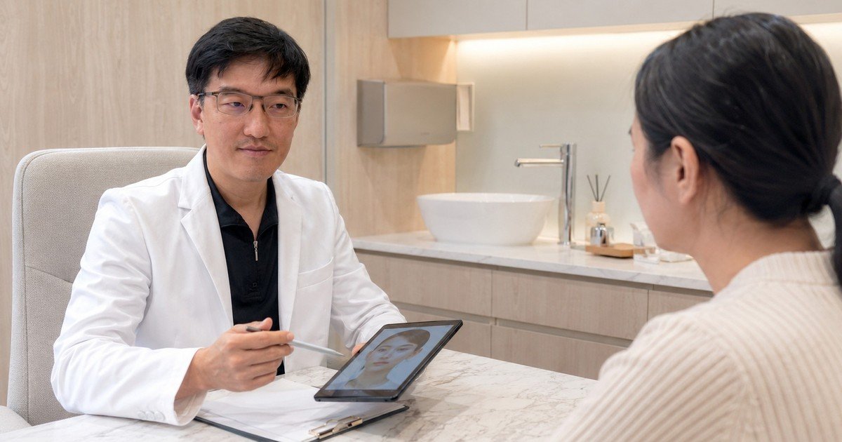 V臉療程改善臉型的效果示意（20字）